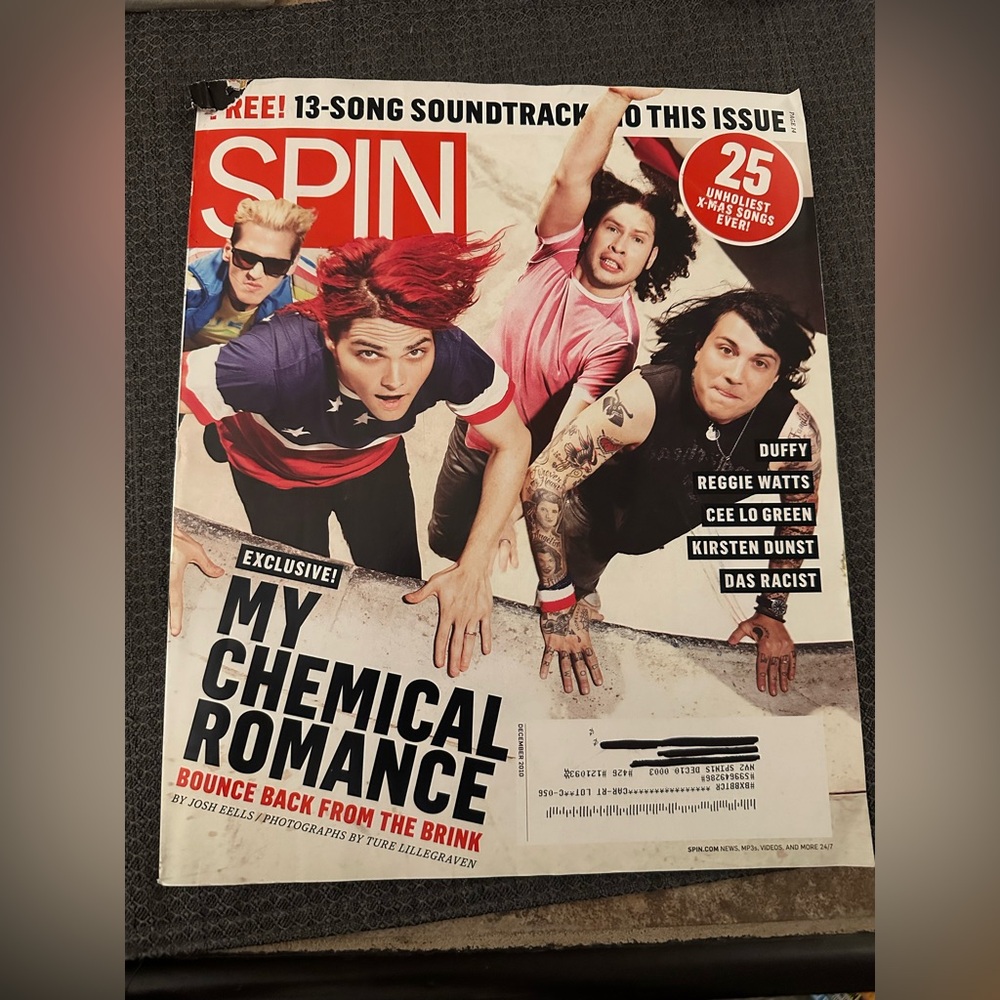 ⚡️🎸2010 SPIN My Chemical Romance Issue